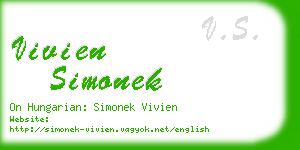 vivien simonek business card